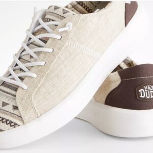 Womens Sz 9 Hey Dude Karina Asheville Casual Sneaker Western Chic Rodeo Buckle